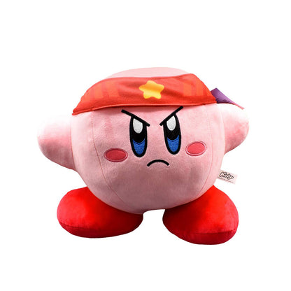 Kirby 12-inch Mega Plush Pillow by Just Toys LLC, soft Jumbo Fighter Kirby plush with colorful details for kids and collectors.