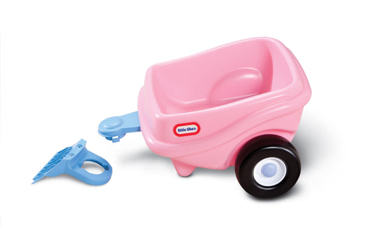 little tikes Princess Cozy Coupe Trailer - Toy Trailer for Children, Encourages Creative Play, Suitable for Ages 3 to 10 Years, Pink
