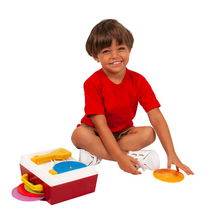 Fisher-Price 01697 Classics Music Box Record Player Baby Musical Toy, Pretend Play For Boys And Girls, Ages 18 Months+, 1697, Multicolour