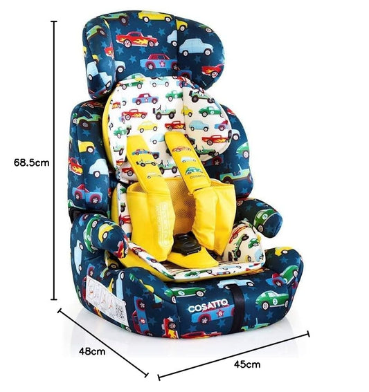 Cosatto Zoomi Car Seat - Group 1 2 3, 9-36 kg, 9 Months-12 Years, Side Impact Protection, Forward Facing (Rev Up)