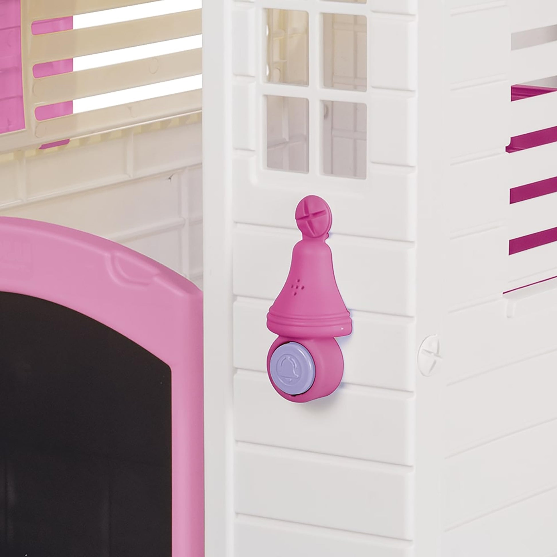 DOLU plastic playhouse for kids with electronic doorbell, suitable for outdoor and indoor garden play for children aged 2+