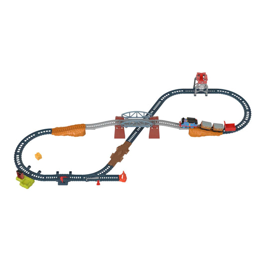 Fisher-Price Thomas & Friends 3-in-1 Package Pickup Train Set with motorized Thomas for preschoolers ages 3 years and older, HGX64