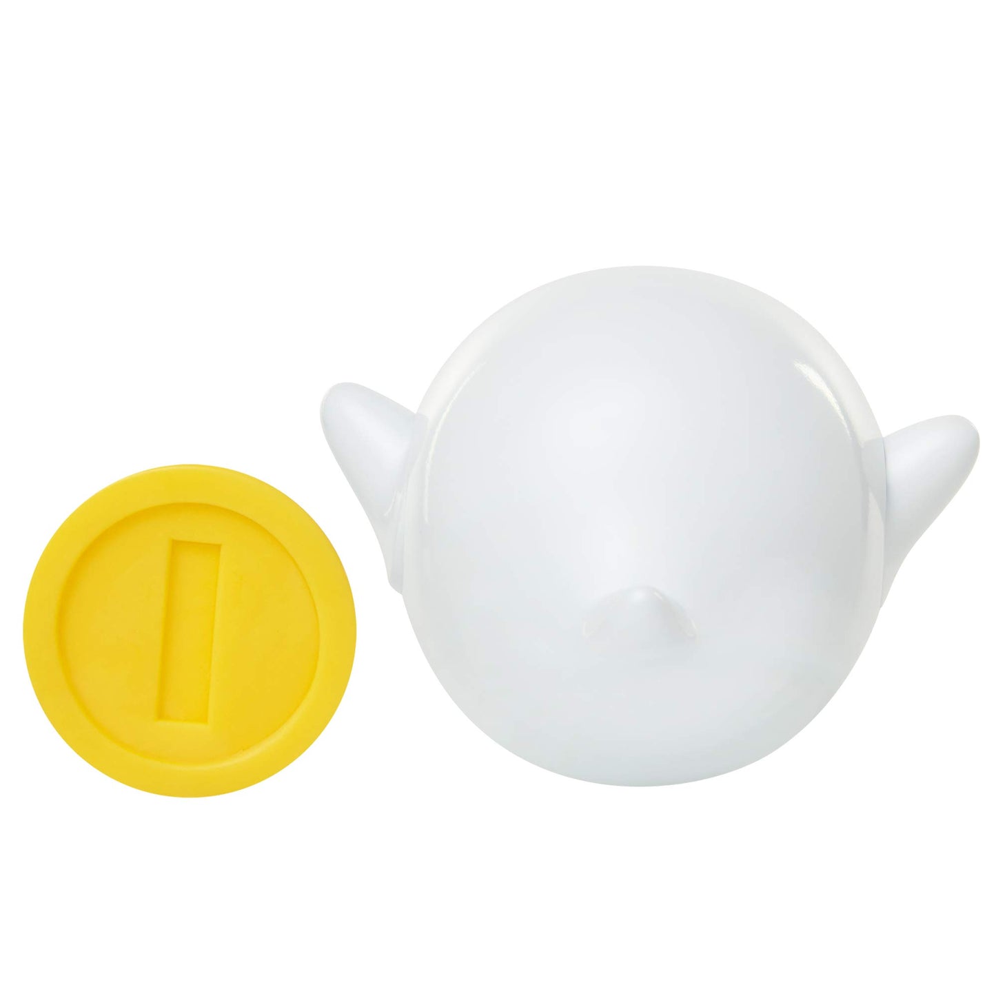 Super Mario Nintendo Boo 4-inch articulated action figure with coin accessory, perfect for kids and collectors.