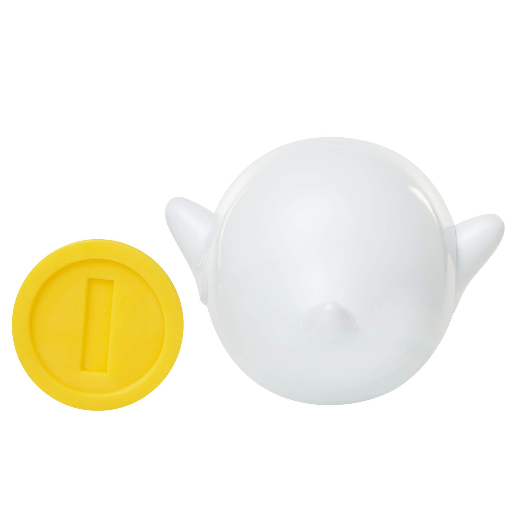 Super Mario Nintendo Boo 4-inch articulated action figure with coin accessory, perfect for kids and collectors.