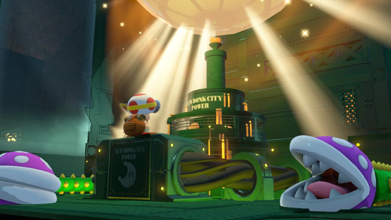 Nintendo Captain Toad: Treasure Tracker game for Nintendo Switch, featuring colorful character and puzzle-solving scenes