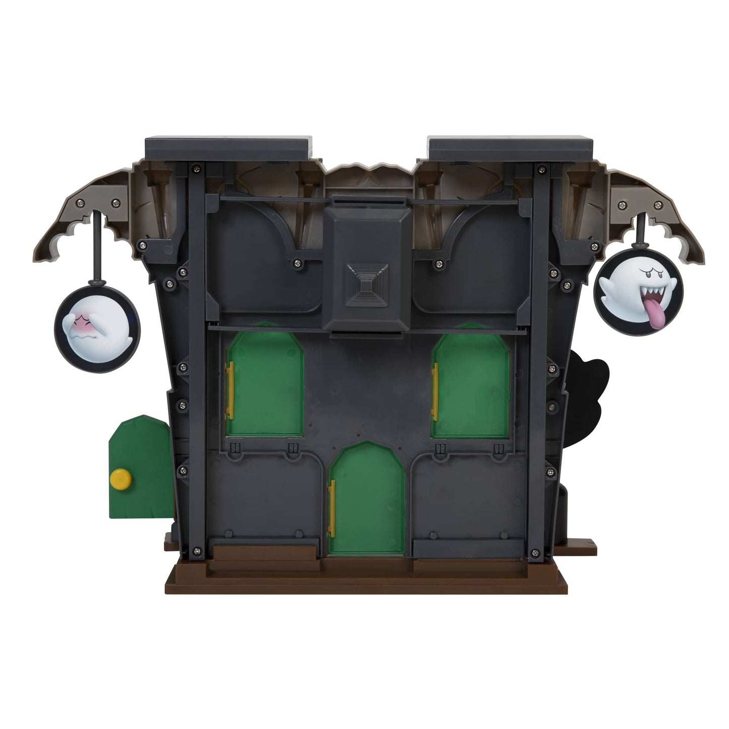 Super Mario Super Mario Coffret Grand Manoir de Boo featuring a detailed image of the spooky mansion and Boo characters from the Nintendo set