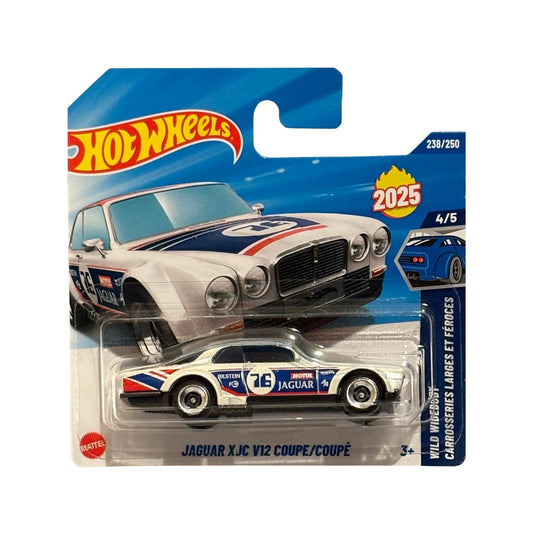 Hot Wheels Jaguar XJC V12 Coupe (HYW54) - White with Bilstein & Motul Racing Paint - Wild Widebody Series 4/5 - 2025 - 1:64 Scale - Officially Licensed by Jaguar