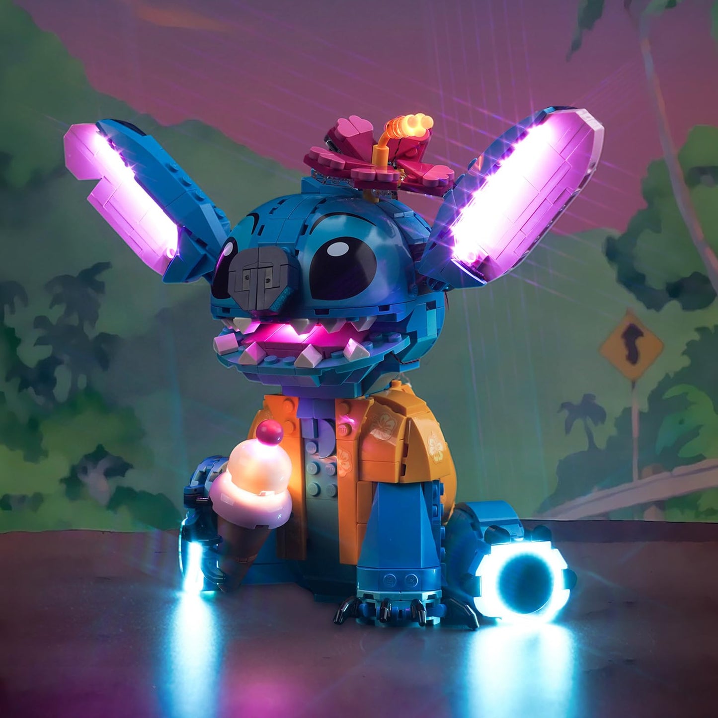 Led Light Set for Lego 43249 Stitch (No Lego), Decoration Lighting Set for Lego Disney Stitch Creative Toys - Standard Version