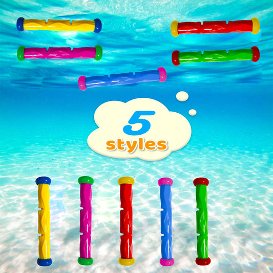 COSORO 5Pcs Diving Sticks Toys Swimming Pool Sinking Toys Swimming Sinkers for Kids 7-12 Years Old,Underwater Diving Toy,Dive Sticks Water Underwater Pool Training Toy for Girls Boys Gifts
