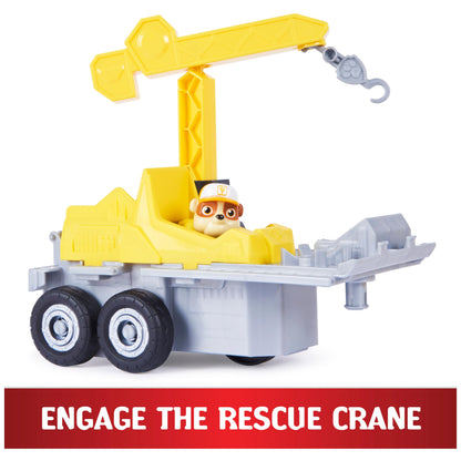 PAW Patrol, Rubble 2-in-1 Transforming X-Treme Truck with Excavator Toy, Crane Toy, Lights and Sounds, Action Figures, Kids’ Toys for Ages 3 and up