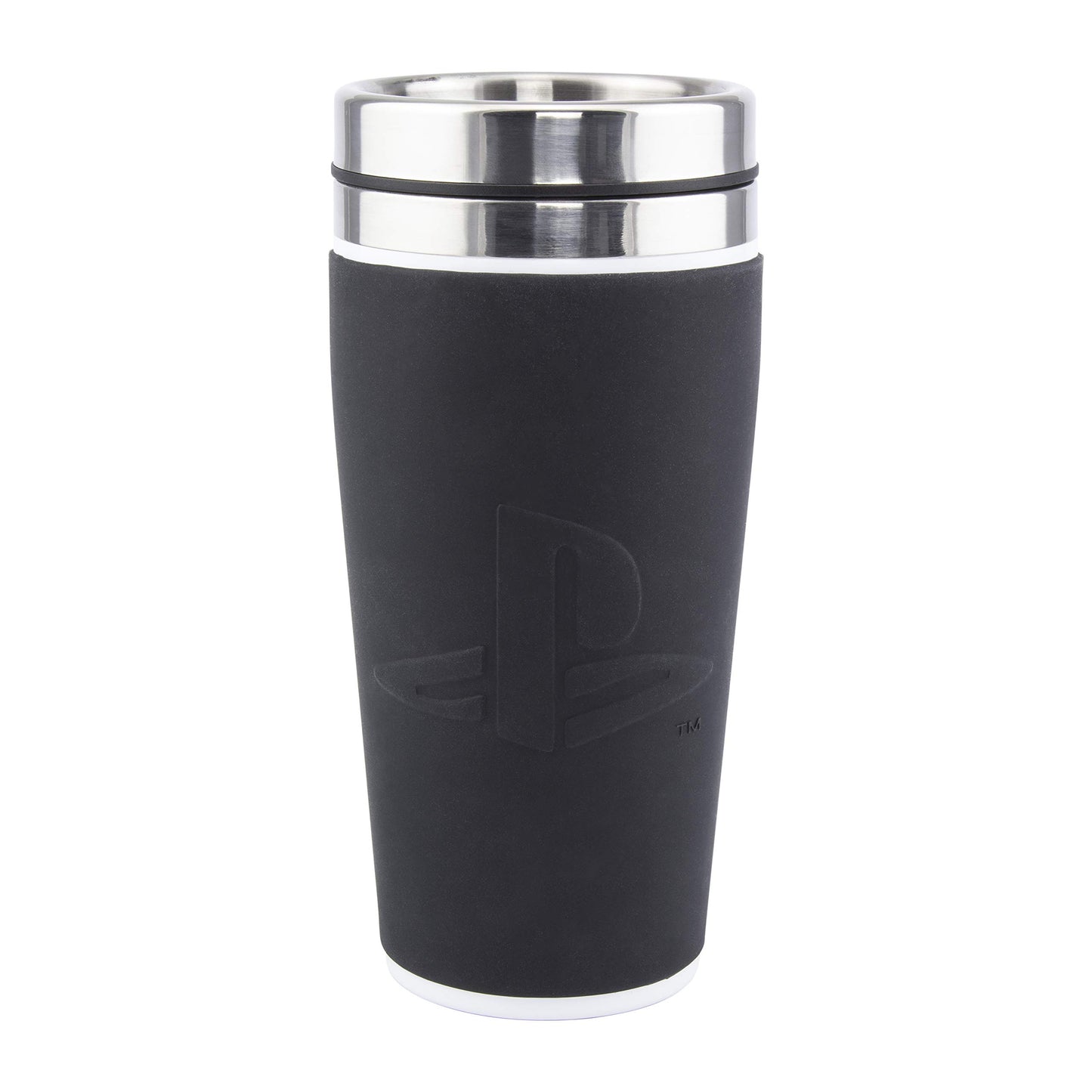 Paladone PP6580PS Playstation Controller Travel Mug 450ml, Stainless Steel, Black
