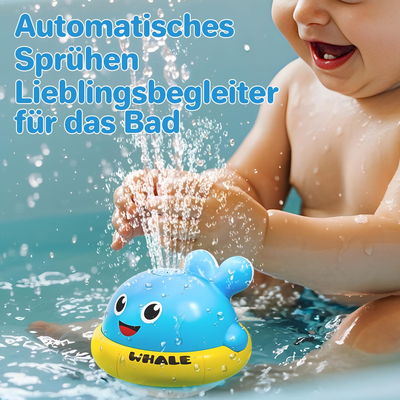 Baby Light Up Bath Toys: Toddler Bath Toy for 1 2 Year Old - Bath Toys for Babies 6-12 Months with Colorful Lights - Baby Boy girl Gifts Kids Toys Age 1-3