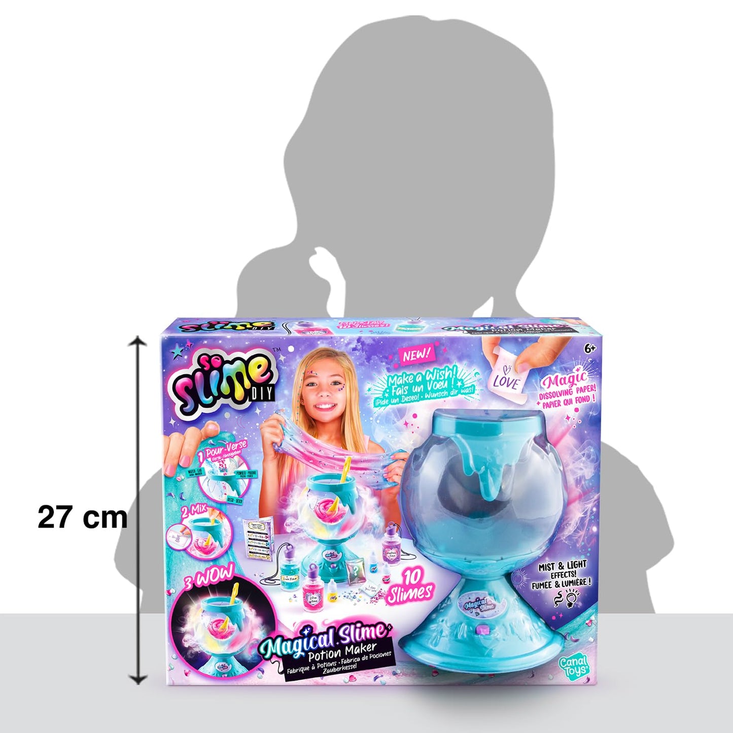 Canal Toys So Slime Magic Potion Factory slime making kit with smoke and light effects, featuring colorful slime and surprise powders.
