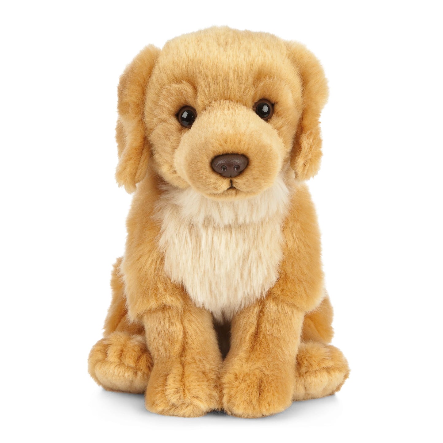 Living Nature Golden Retriever Soft Toy – 20 cm Fluffy Realistic Dog Plush, Cuddly Stuffed Animal Gift for Kids & Babies