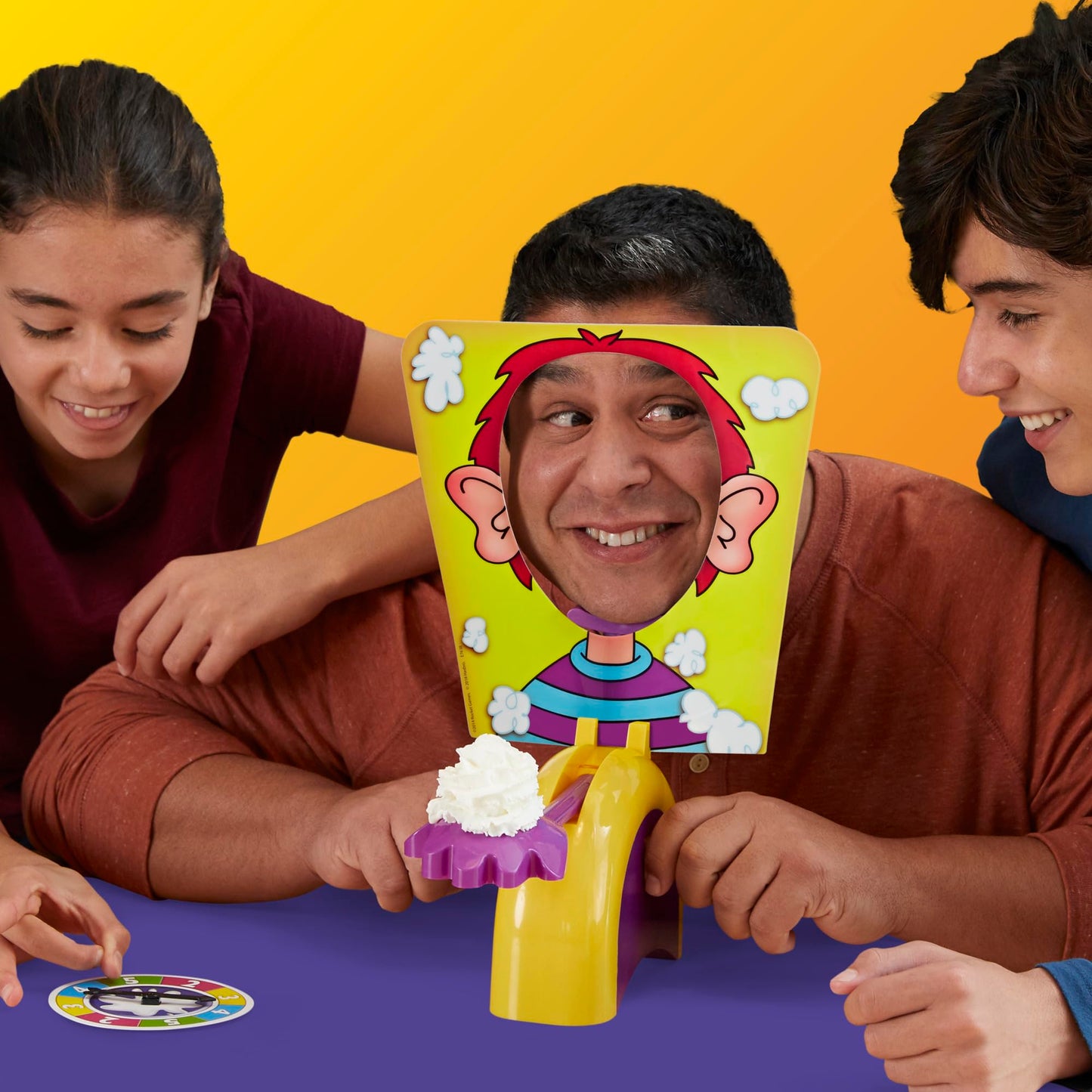 Hasbro Gaming Pie Face Whipped Cream Family Board Game for 5+ Year Old Kids, Party Games for 2 Players or More