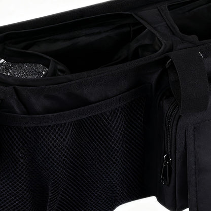 Double Stroller Organizer - Spacious Water Proof Organization with 3 Compartments | Baby Stroller Organizers,for Daily Baby Parents Home Outdoor Camping Walking Home