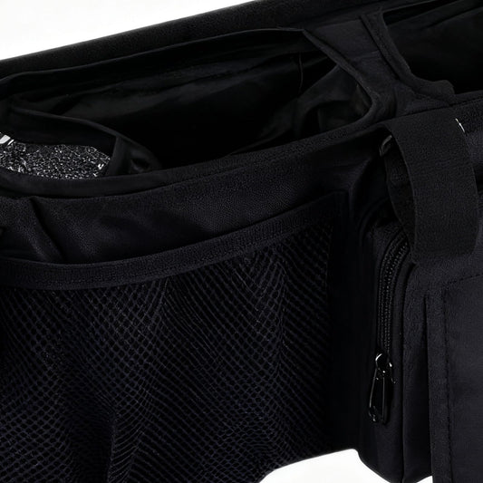 Double Stroller Organizer - Spacious Water Proof Organization with 3 Compartments | Baby Stroller Organizers,for Daily Baby Parents Home Outdoor Camping Walking Home