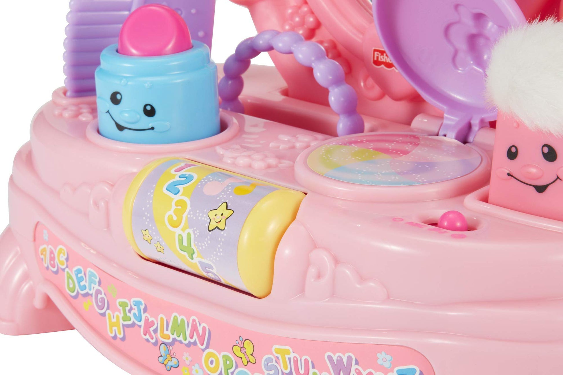 Fisher Price Laugh and Learn Magical Musical Mirror by Mattel showing a colorful learning mirror with musical features and engaging design
