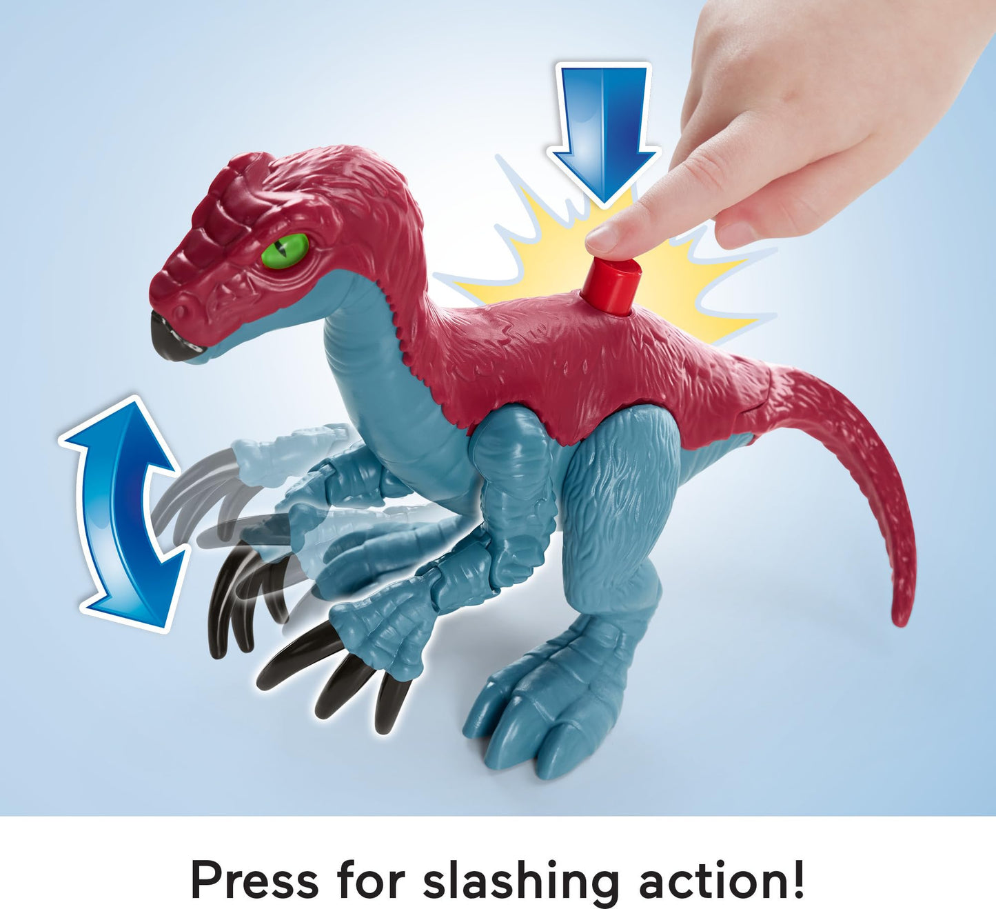 Fisher-Price Imaginext Jurassic World Dinosaur Lab playset with Owen, Maisie, Dr. Grant figures, Therizinosaurus and Dimetrodon dinosaurs