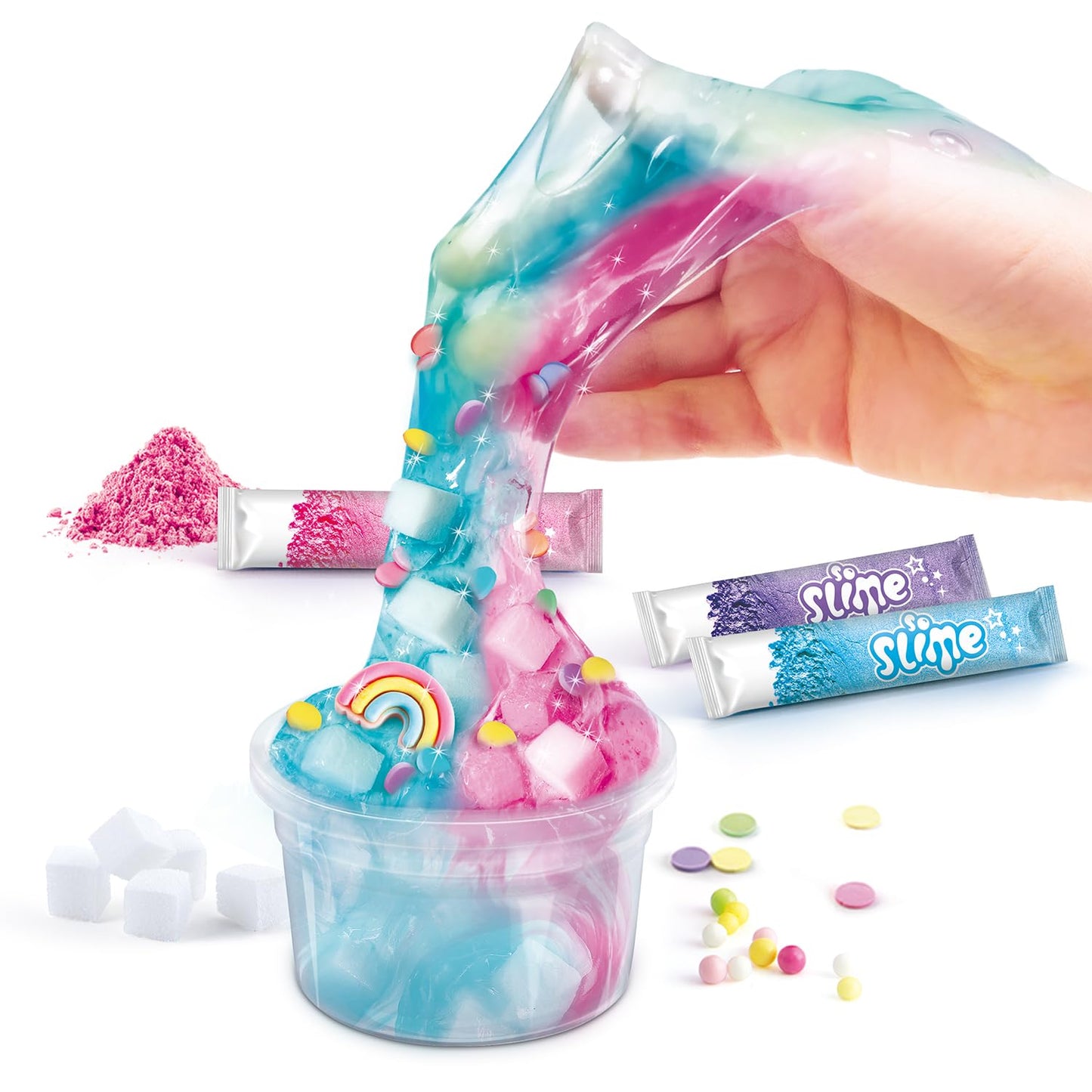 Canal Toys So Slime Premium slime DIY kit with clear, butter, and glossy slime, dyes, scents, and decorations for kids age 6+