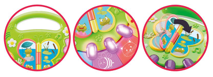 Lisciani - CAROTINA BABY - Musical Interactive Animal Trainer - Animal Sounds and Rhymes - Talking Book - Baby Motor Activity - Sensory Toys - Birth Gift Idea