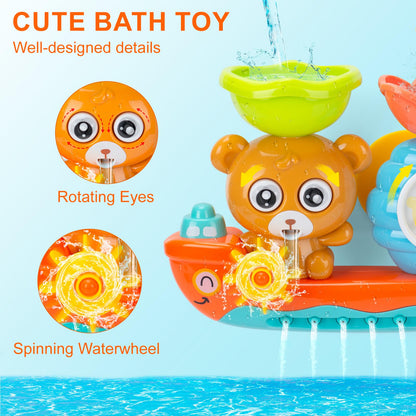 Rilso bath toys for toddlers and babies, featuring colorful designs ideal for sensory play in water during bath time.