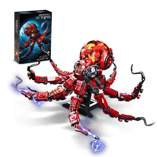 Ideas Mechanical Octopus Building Sets for Adult,Compatible with Lego Ocean Animal Collection Toy Home or Office Decor for Adults STEM Building Gift for Teens Boys & Girls 8-16 （882pcs）