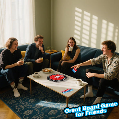 Word Game Family Board Games for Kids & Adults with 2 Modes,220 Topic Categories 24 Letters Pressing Game,Fun Fast-Paced Puzzle Games for Boys Girls Age 3+, 2-8 Players,Christmas & Birthday Gifts,Red