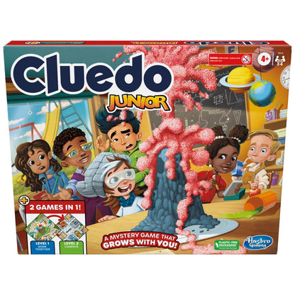 Hasbro Gaming Cluedo Junior Board Game, Reimagined Classic for 2-6 Players, Detective Games for Boys and Girls, 2 in 1 with 2-sided Gameboard, Fun Toy
