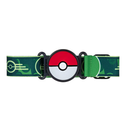 2-inch Pokémon Bulbasaur battle figure with clip, Nest Ball, and Pokéball accessories against a colorful background.