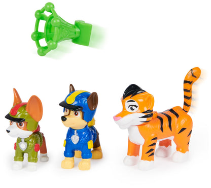 Paw Patrol: Jungle Pups Chase, Tracker & Tiger Action Figures with Projectile Launcher, Kids’ Toys for Boys and Girls Aged 3 and Up