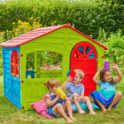 Children Playhouse Happy - 1,30 x 1,11 x 1,15 m Age 3+, Mayan