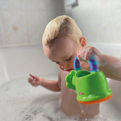 Nuby Fun Watering Can Baby Bath Toy - Easy Hold Handle | Outdoor Play | Suitable from 6 Months (Green)