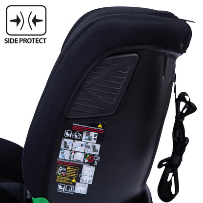 Red Kite Evolve 123 Recline Car Seat R129 iSize - Black