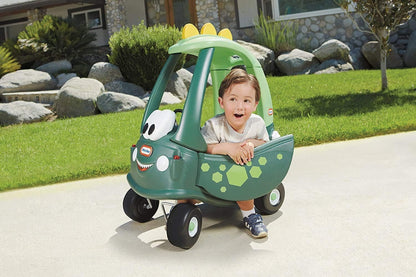 little tikes Cozy Coupe Dino - Ride On for Kids with Real Working Horn, Clicking Ignition Switch, & Fuel Cap - For Kids 18 Months - 5 years