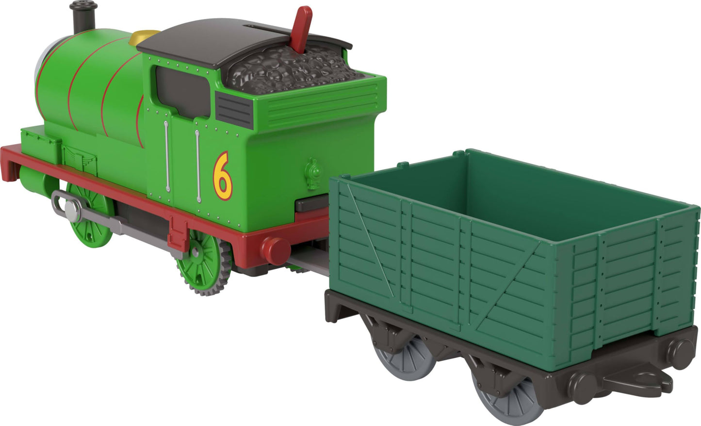 Thomas & Friends Motorized Toy Train, Classic Percy Battery-Powered Engine & Cargo Car, Storytelling Play for Preschoolers, JGF94