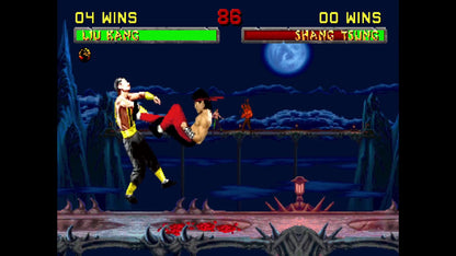 Atari Mortal Kombat: Legacy Kollection for Switch, showing game cover art with characters and Mortal Kombat branding.