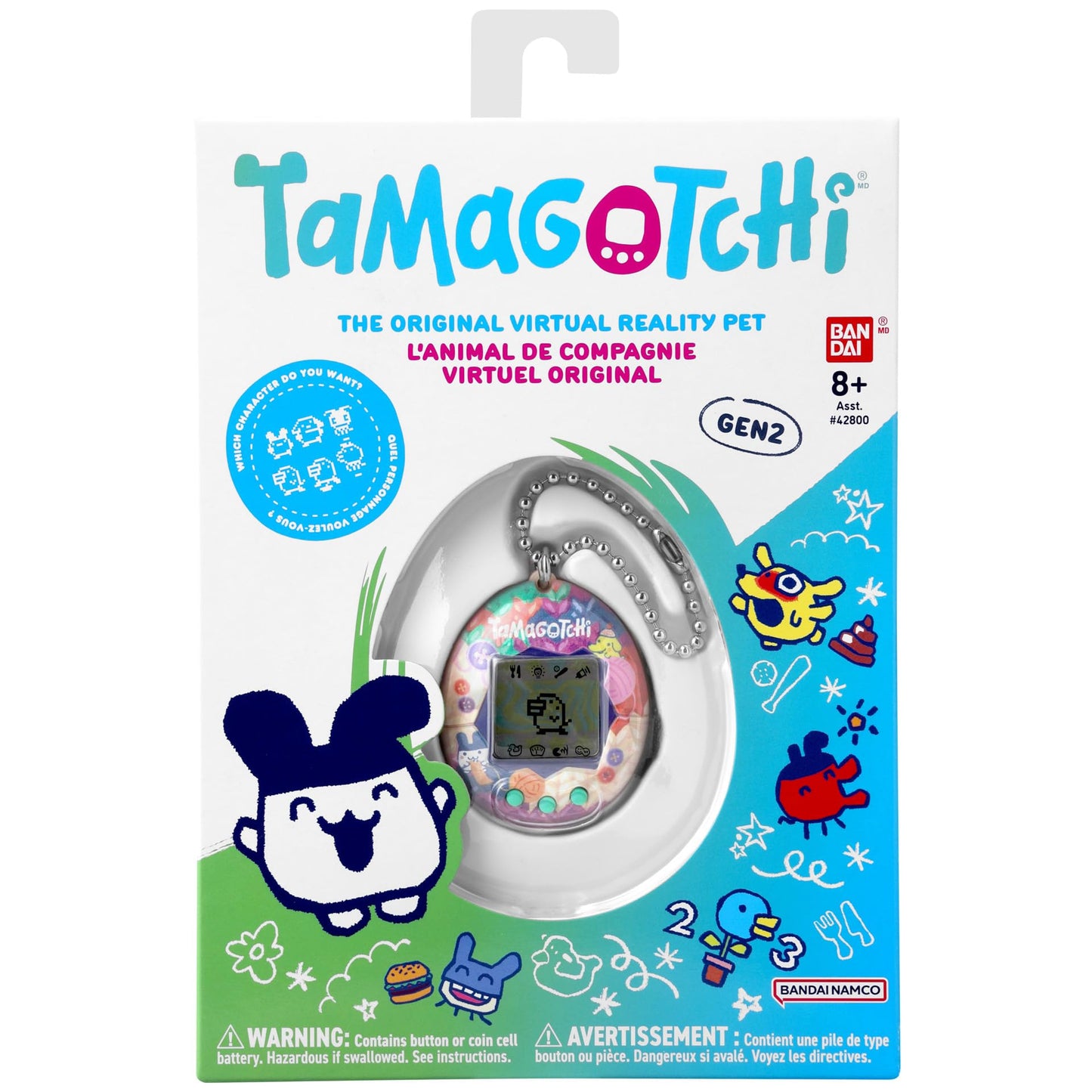 Bandai Tamagotchi Original Tama Sewing Digital Pet | Nurture And Raise The Original Electronic Pet | Japanese Kids Toys For Girls And Boys Make Great 90s Retro Gifts