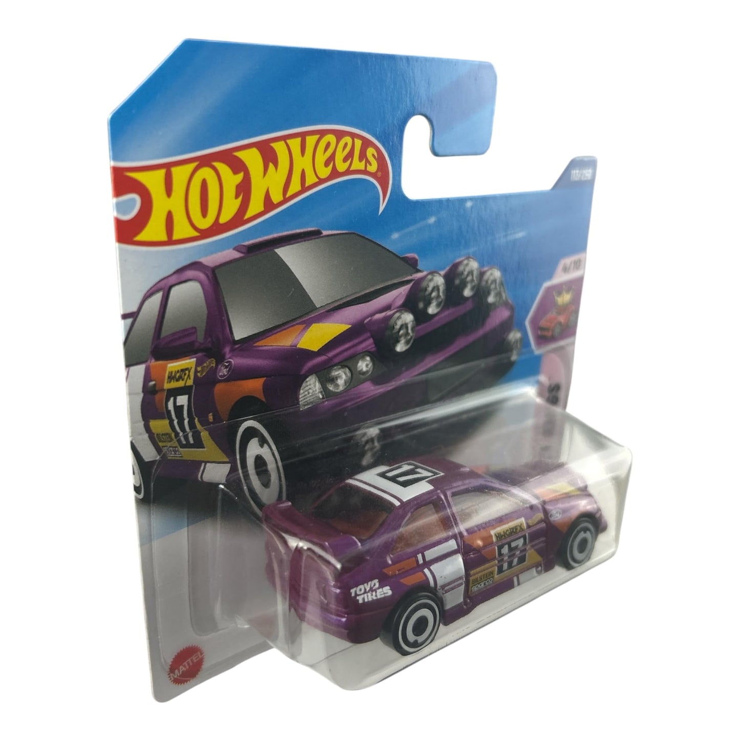 Hot Wheels Ford Escort, Purple Racing Car #17, Compact Kings Series, 113/250 JBB99