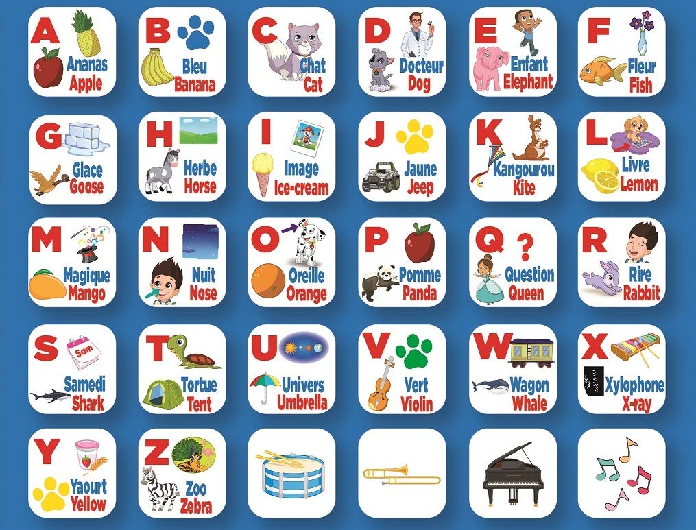 LEXIBOOK, Paw Patrol, Educational Bilingual Interactive Learning Tablet, Toy to learn alphabet letters numbers words spelling and music, English/French, Blue, JCPAD002PAi1