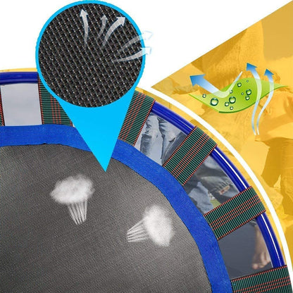 36'' Kids Trampoline Mini Noise-Free Trampoline Foldable Bungee Rebounder with Adjustable Foam Handrails and Safety Padded Protective Cover Practice Jumping Indoor,Outdoor,Garden for Boys Girls