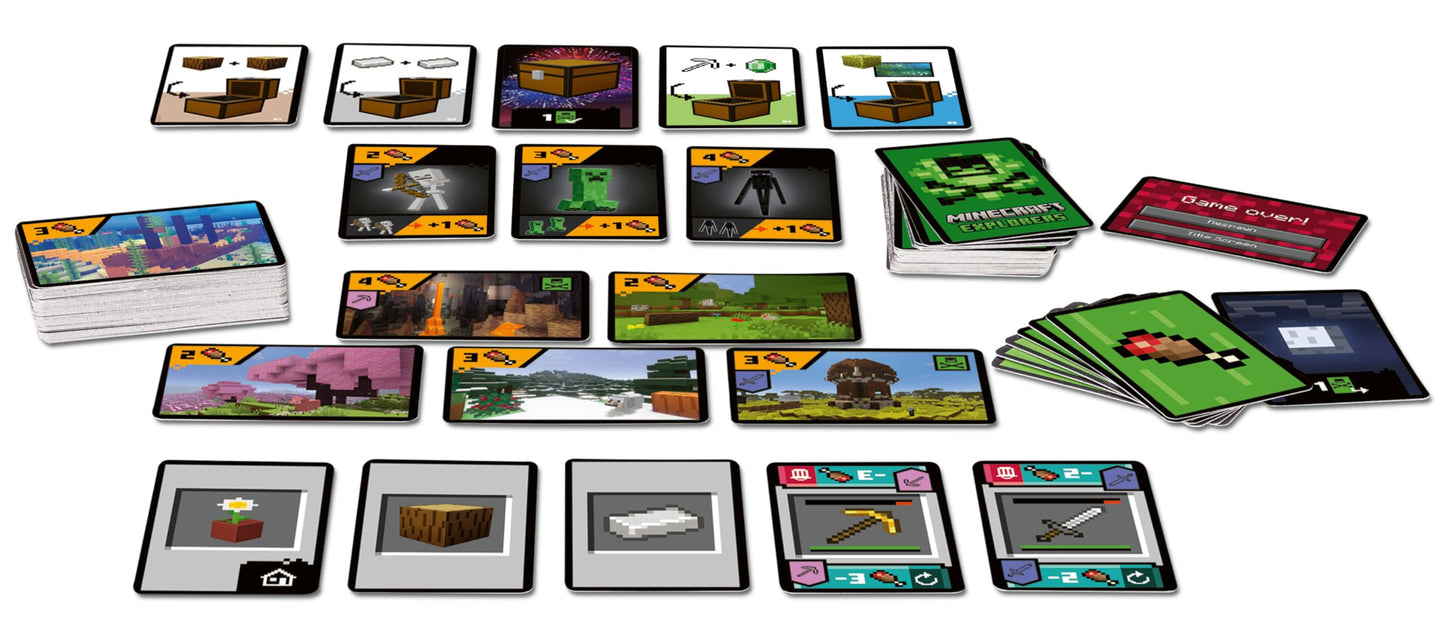 Ravensburger Minecraft Gifts - Explorers Cooperative Strategy Card Games for Adults and Kids Age 8 Years Up - 2 to 4 Players - 2024