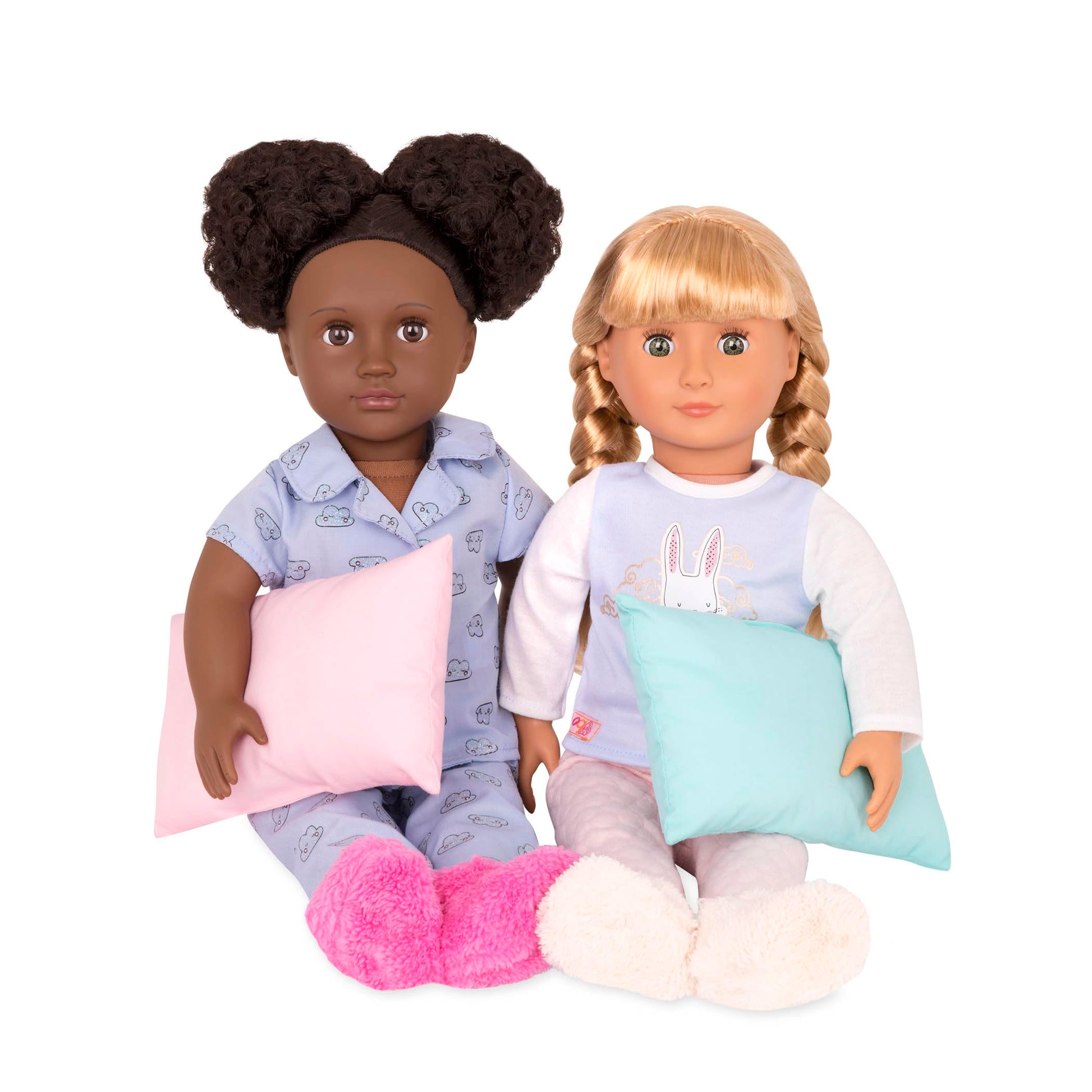 Our Generation Dream Bunks in lilac, a toy bunk bed set for 18-inch girl dolls, designed for kids ages 3 and up.