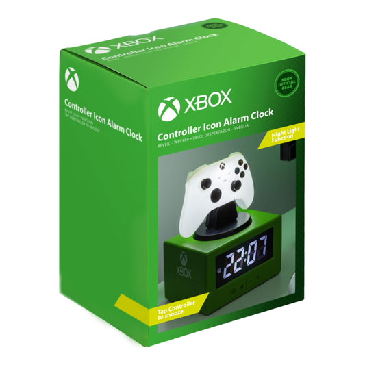 Paladone Xbox Controller Digital Alarm Clock with Night Light Function, Officially Licensed Gaming & Bedroom Décor for Kids, Adults, Boys, Men, Gifts for Gamers
