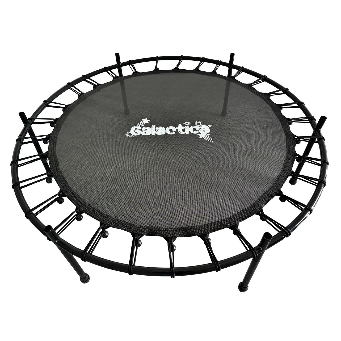 GALACTICA NEW Mini Trampoline | 4.5FT 55" with Safety Net Enclosure | Indoor Outdoor Children’s Activity Junior Trampoline - Pink