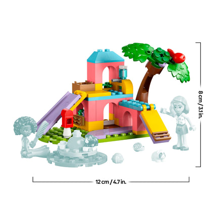 LEGO Friends Guinea Pig Playground set with mini dolls, animal figures, and pet care accessories for creative play.