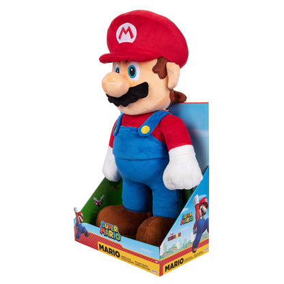 Nintendo Jumbo Super Mario Plush, 20” / 50cm Cuddly Soft Toy Made From Super Soft Fabrics, Perfect for Collectors and Kids
