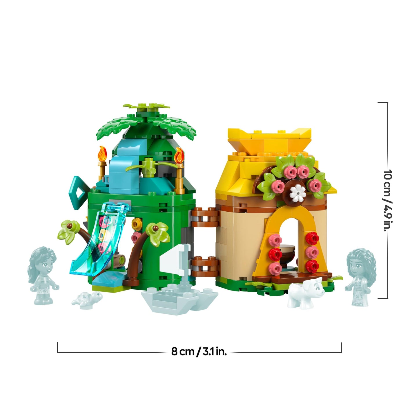 LEGO | Disney Moana 2 Moana's Island Fun - Building Toy for 5+ Year Old Girls, with a House, Waterfall Slide & 2 Micro Dolls incl. Simea - Collectible Birthday Gift for Fans - 43260