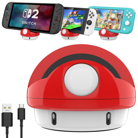 HEIYING Switch Docking Station for Nintendo Switch 2/ Lite/OLED, Portable Carrying Charging Dock witch Type C Port to Charge Console