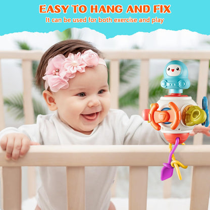 Montessori Toys for 1 2 Years Old Sensory Toys for Toddlers 1-3 8-in-1 Busy Board Activity Cube Baby Gifts for 6-18 Months Infant Boys Girls Airplane Plane Car Travel Toys Educational Learning